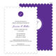 Purple Circle Initials Invitations Image 5 of 11